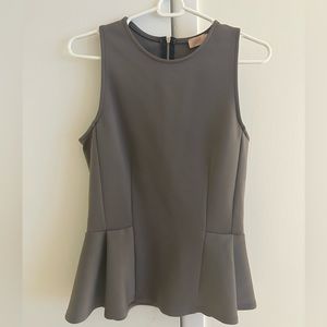 Peplum Grey Top